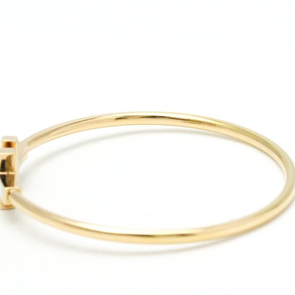 TIFFANY T-wire Bracelet Pink Gold [18K] Shell Bangle Pink Gold - Picture 6 of 10